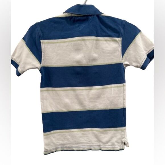 Tommy Hilfiger Size Small Blue And White Striped Boys Polo (R) - Picture 2 of 6